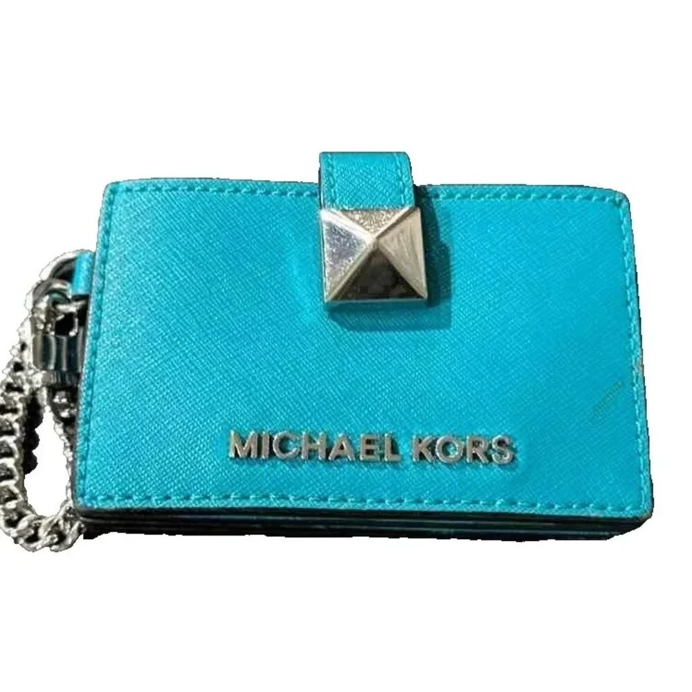 MICHAEL‎ KORS Karla Wallet Card Case - Blue